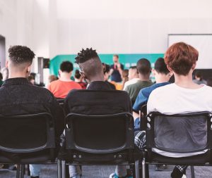 Student in the classroom